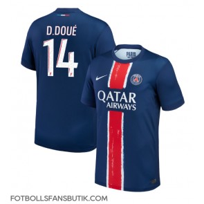 Paris Saint-Germain Desire Doue #14 Replika Hemmatröja 2024-25 Kortärmad